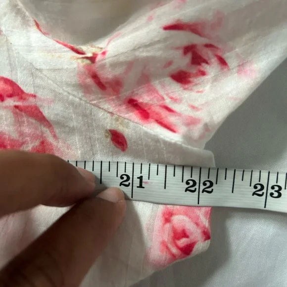 LoveShackFancy Pink Floral Crop Top - Picture 10 of 13